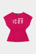 Dsquared2 Iconic DS2 Kids Bathrobe FUCHSIA