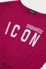 Dsquared2 Iconic DS2 Kids FUCHSIA Bathrobe - Image 3