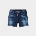 Dsquared2 Iconic DS2 Kids Shorts BLUE DENIM