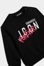 Dsquared2 Iconic FANTASY/WHITE D2Kids Icon Forever Sweatshirt - Image 3