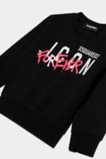 Dsquared2 Iconic FANTASY/WHITE D2Kids Icon Forever Sweatshirt - Image 4