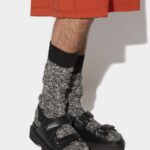 Dsquared2 Iconic Finn Flat Sandals D2 BLACK