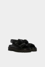 Dsquared2 Iconic Finn Flat Sandals D2 BLACK - Image 4