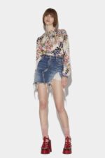 Dsquared2 Iconic Fringed Mini Skirt - Image 3