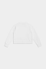 Dsquared2 Iconic FUCHSIA/WHITE D2Kids Icon Spray Sweatshirt - Image 2