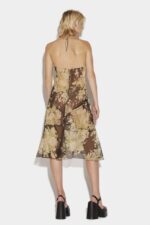 Dsquared2 Iconic Gathered Midi Dress - Image 4