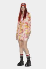Dsquared2 Iconic Gathered Shirt Dress FANTASY D2 - Image 3