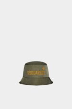 Dsquared2 Iconic GREEN/POPPY RED One Life Recycled Nylon Bucket Hat