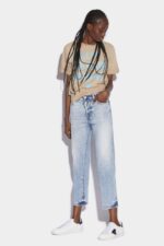 Dsquared2 Iconic Green Tab Partially Organic Cotton Boston Jeans BLUE - Image 3