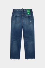 Dsquared2 Iconic Green Tab Partially Organic Cotton Boston Jeans NAVY BLUE - Image 2