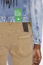 Dsquared2 Iconic Green Tab Partially Organic Cotton Boyfriend Jacket - Image 4