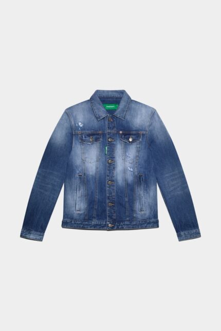 Dsquared2 Iconic Green Tab Partially Organic Cotton Dan Jacket