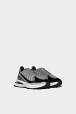 Dsquared2 Iconic GREY/BLUE Slash Sneakers - Image 3