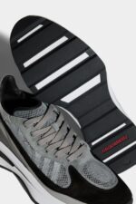 Dsquared2 Iconic GREY/BLUE Slash Sneakers - Image 5