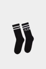 Dsquared2 Iconic GREY MELANGE DS2 Kids Socks - Image 2