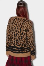 Dsquared2 Iconic Guepard Cardigan CAMEL D2 - Image 2