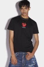 Dsquared2 Iconic Heart Me T-Shirt D2 BLACK