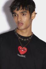 Dsquared2 Iconic Heart Me T-Shirt D2 BLACK - Image 3