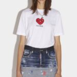 Dsquared2 Iconic Heart Me T-Shirt D2 WHITE