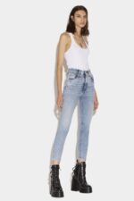 Dsquared2 Iconic High Waist Cropped Twiggy Denim Jeans