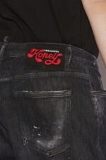 Dsquared2 Iconic Honey Black Wash Curvy Baggy Jeans - Image 5