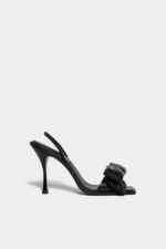 Dsquared2 Iconic Honey Bow Heeled Sandals Black