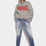 Dsquared2 Iconic Honey Medium Wash Cropped Twiggy Jean