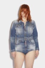 Dsquared2 Iconic Honey Twiggy Jean Jacket D2 BLUE