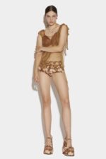 Dsquared2 Iconic Hot Pants FANTASY/BROWN - Image 4