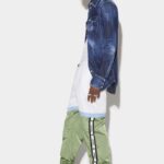 Dsquared2 Iconic Hybrid Sport Tape Trousers WHITE/BEIGE