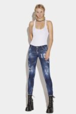 Dsquared2 Iconic Icon Dark Wash Jennifer Jeans - Image 3