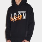 Dsquared2 Iconic Icon Forever Hoodie D2 BLACK