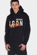 Dsquared2 Iconic Icon Forever Hoodie D2 BLACK