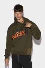 Dsquared2 Iconic Icon Forever Hoodie D2 GREEN - Image 3