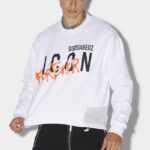 Dsquared2 Iconic Icon Forever Sweatshirt D2 WHITE/BLACK