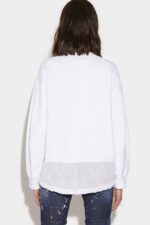 Dsquared2 Iconic Icon Forever Sweatshirt WHITE - Image 2