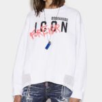 Dsquared2 Iconic Icon Forever Sweatshirt WHITE
