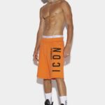 Dsquared2 Iconic Icon Relax Shorts WHITE/FANTASY