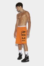 Dsquared2 Iconic Icon Relax Shorts WHITE/FANTASY