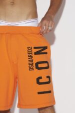 Dsquared2 Iconic Icon Relax Shorts WHITE/FANTASY - Image 3
