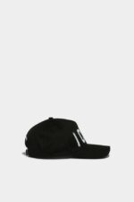 Dsquared2 Iconic Icon Spray Baseball Cap D2 BLACK - Image 4