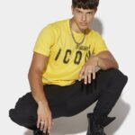 Dsquared2 Iconic Icon Spray Cool T-Shirt WHITE/FANTASY