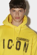 Dsquared2 Iconic Icon Spray Hoodie FANTASY/BLACK - Image 3