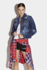Dsquared2 Iconic Icon Spray Jean Jacket - Image 2