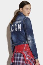 Dsquared2 Iconic Icon Spray Jean Jacket
