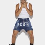 Dsquared2 Iconic Icon Spray Shorts