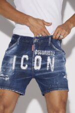 Dsquared2 Iconic Icon Spray Shorts - Image 3