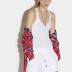 Dsquared2 Iconic Icon Spray Sweat Shorts WHITE/BLACK