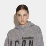 Dsquared2 Iconic Icon Spray Sweatshirt D2 GREY