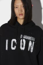 Dsquared2 Iconic Icon Spray Sweatshirt FANTASY/BLACK - Image 3